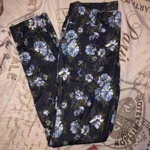 Blue Jean Floral Pants 💙